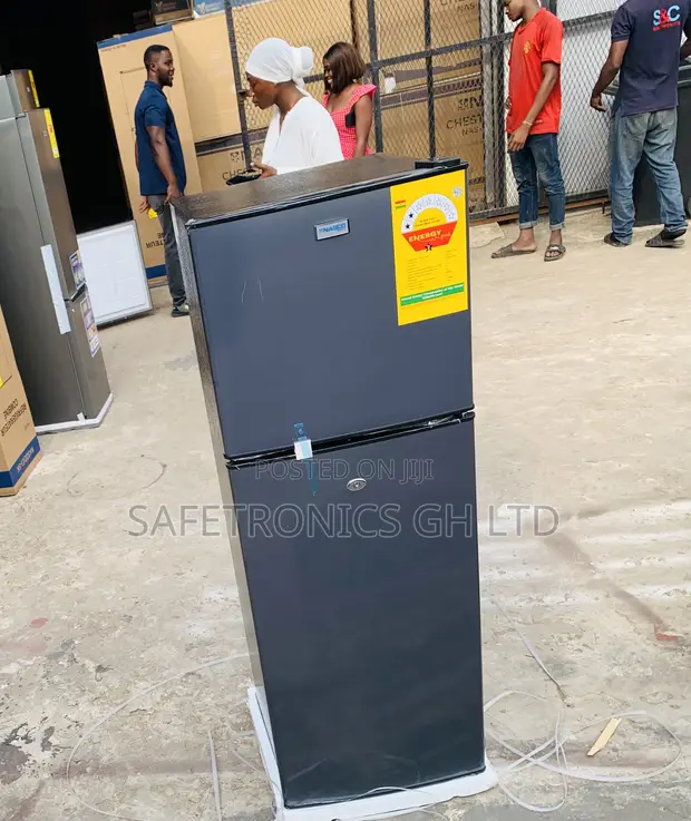 Nasco 112L 2-Door Fridge (Grey) - 1