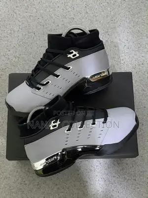Air Jordan 17 Low "Black/Ash Patent" Sneakers