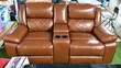 Luxury Brown Leather Recliner Sofa Set (7-Seater) - 5