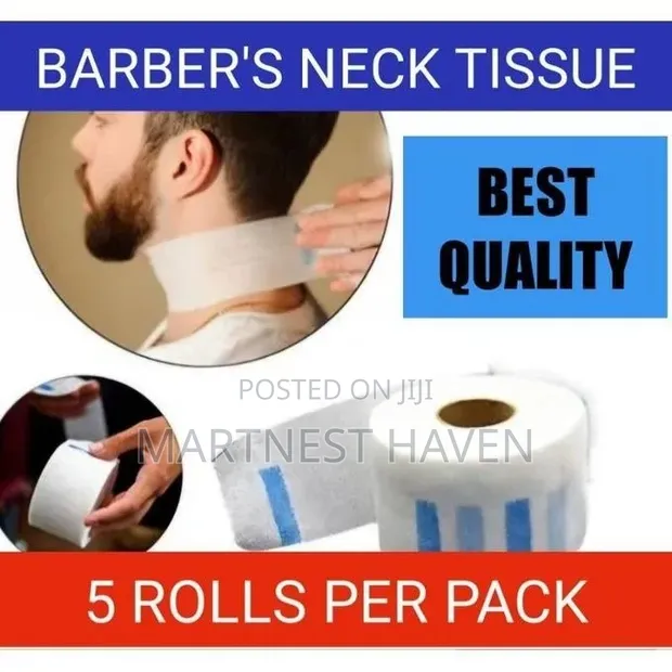 Professional Barber's Neck Tissue Paper Strips - 5 Rolls - 1