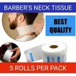 Professional Barber's Neck Tissue Paper Strips - 5 Rolls - 1