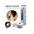 Professional Barber's Neck Tissue Paper Strips - 5 Rolls - 5