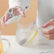 Cute Glass Cup with Lid and Spoon - 3
