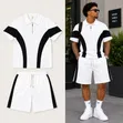 Men's Cotton Blend 2-Piece T-Shirt & Shorts Set - 4