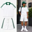 Men's Cotton Blend 2-Piece T-Shirt & Shorts Set - 5