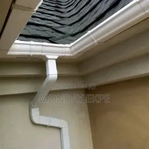Premium PVC Rain Gutter - White