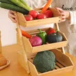 3-Tier Wooden Fruit Stand - 3
