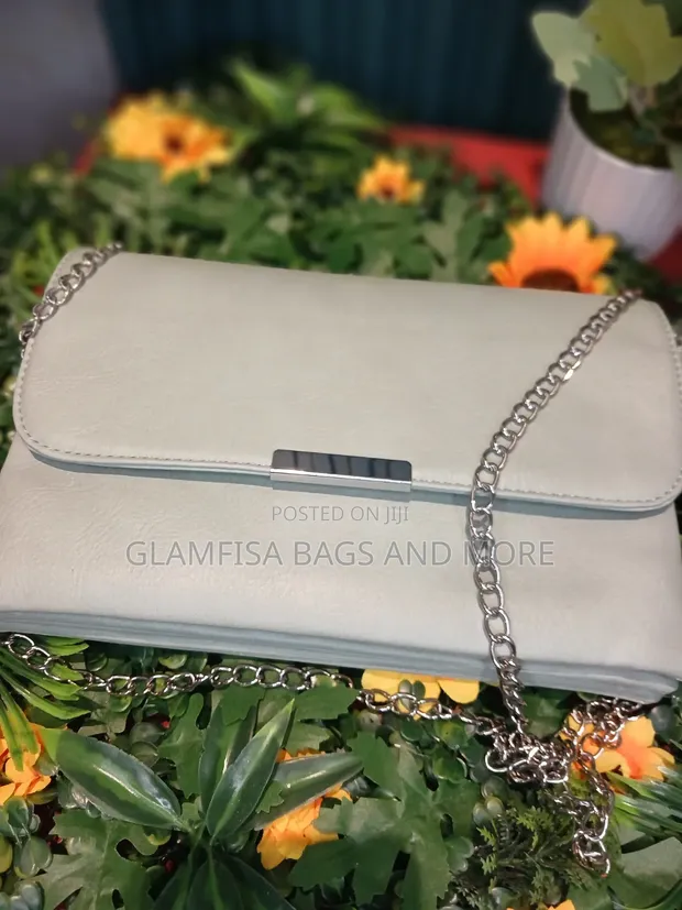 Classy Ladies Handbag - Light Green Genuine Leather - 1
