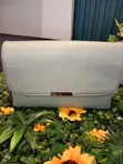 Classy Ladies Handbag - Light Green Genuine Leather - 3