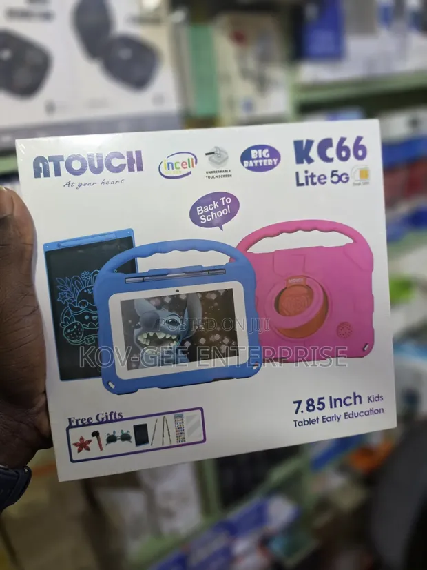New Atouch KC66 64GB Pink Kids Tablet - 1