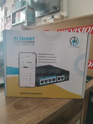 Ak 4-Port Cloud Managed PoE Switch