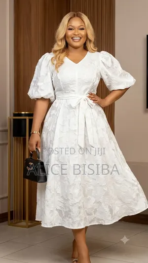 Ladies Dresses - White Maxi