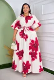 Ladies Dresses - White Maxi - 2