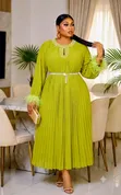 Ladies Dresses - White Maxi - 4