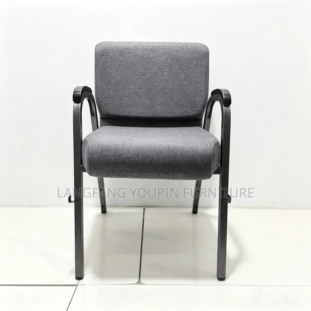 Stackable Church Chairs with Book Pocket | Bulk Supply - 1
