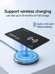 Ultra-Thin GPS Tracker Card with Wireless Charging & Apple Find My - 1