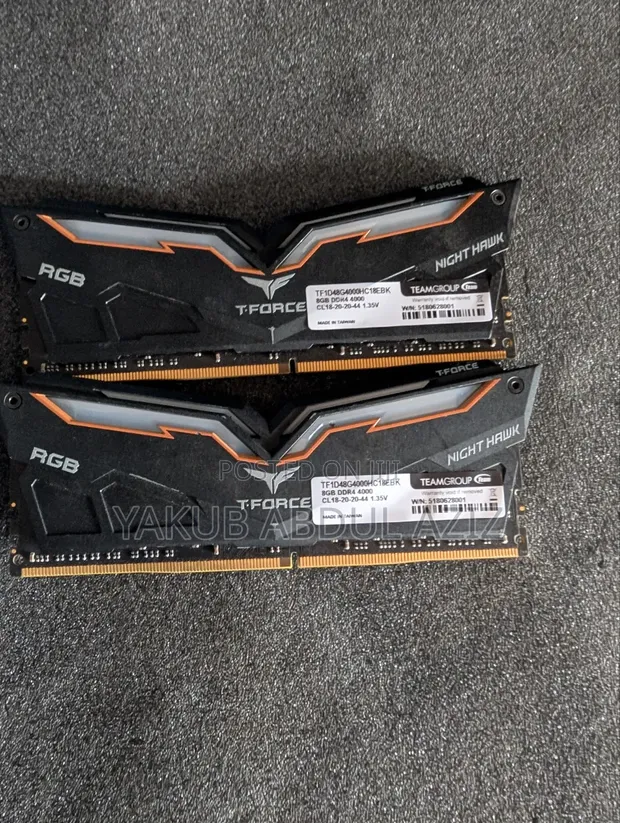 DDR4 RGB 16GB (8x2) 4000MHz RAM - 1