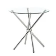 Round Dining Table - Gold Metal Frame - 2