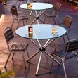 Round Dining Table - Gold Metal Frame - 4