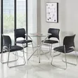 Round Dining Table - Gold Metal Frame - 5