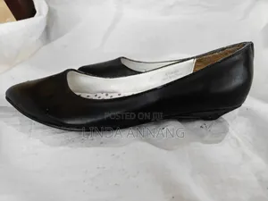 Dorothy Perkins Black Leather Loafers - Size 5