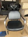 Premium Black Salon Hair Wash Chair / Backwash Unit - 1