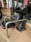 Premium Black Salon Hair Wash Chair / Backwash Unit - 5