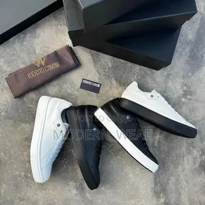 Roberto Cavalli Leather Sneakers