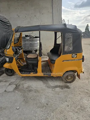 TVS Three-Wheeler Motorcycle - Yellow