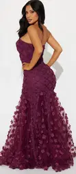 Brand New Fashion Nova Dress - Burgundy - 1
