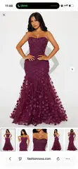 Brand New Fashion Nova Dress - Burgundy - 3
