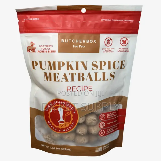 Pumpkin Spice Meatball Dog Treats - 1