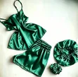 4-in-1 Silk Satin Nightwear Pajama Set - 2