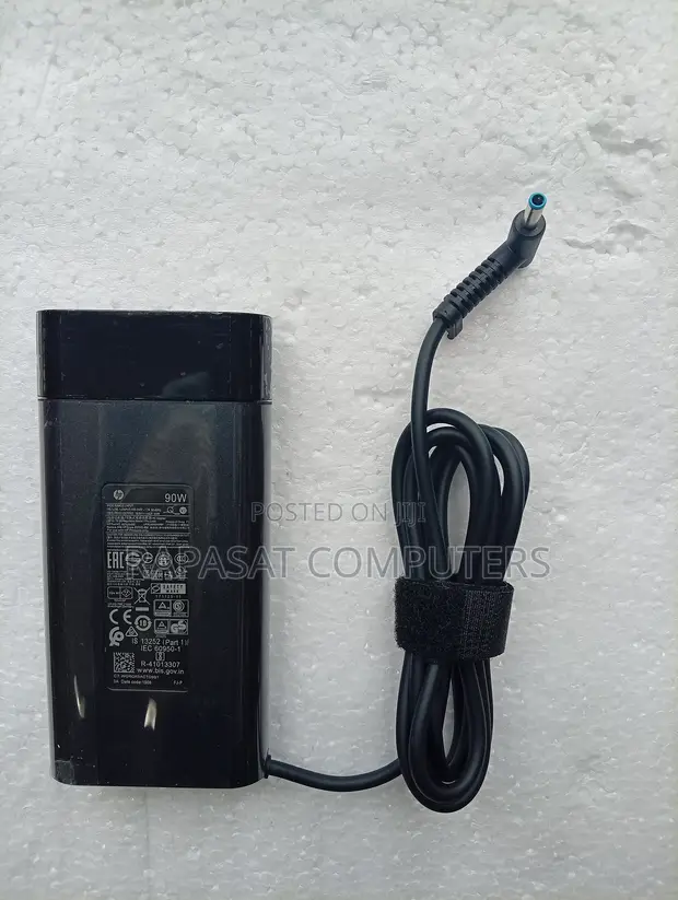 HP 90W Laptop Adapter with Blue Pin - 1
