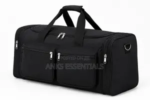 Large Travel Duffel Bag - Black