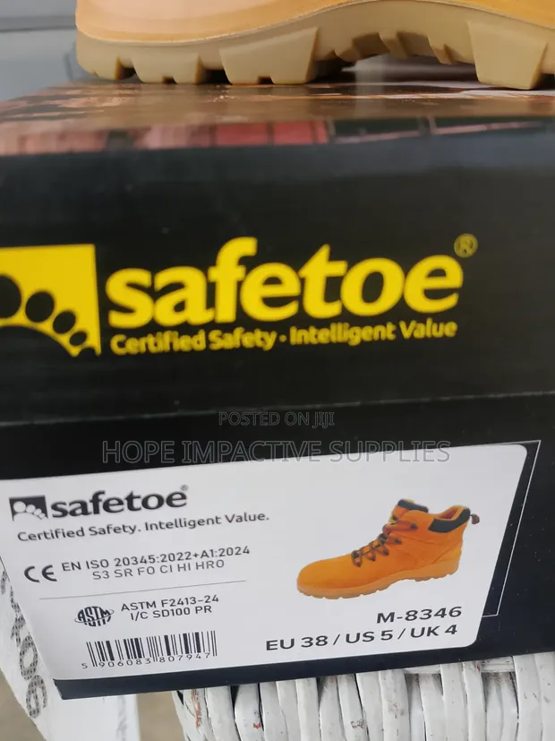 New Safetoe Leather Safety Boots - 1
