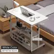 Height-Adjustable Double Shelve Laptop Table - 1