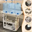 Height-Adjustable Double Shelve Laptop Table - 4