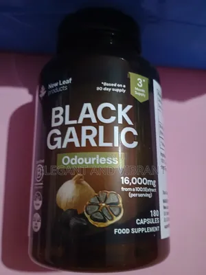 Black Garlic Capsules + SAC Polyphenols, 180 Caps