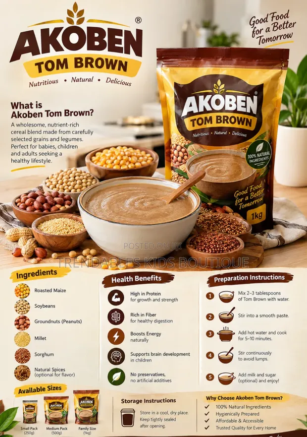 Akoben Cereal - Tom Brown / Hausa Koko Blend - 1