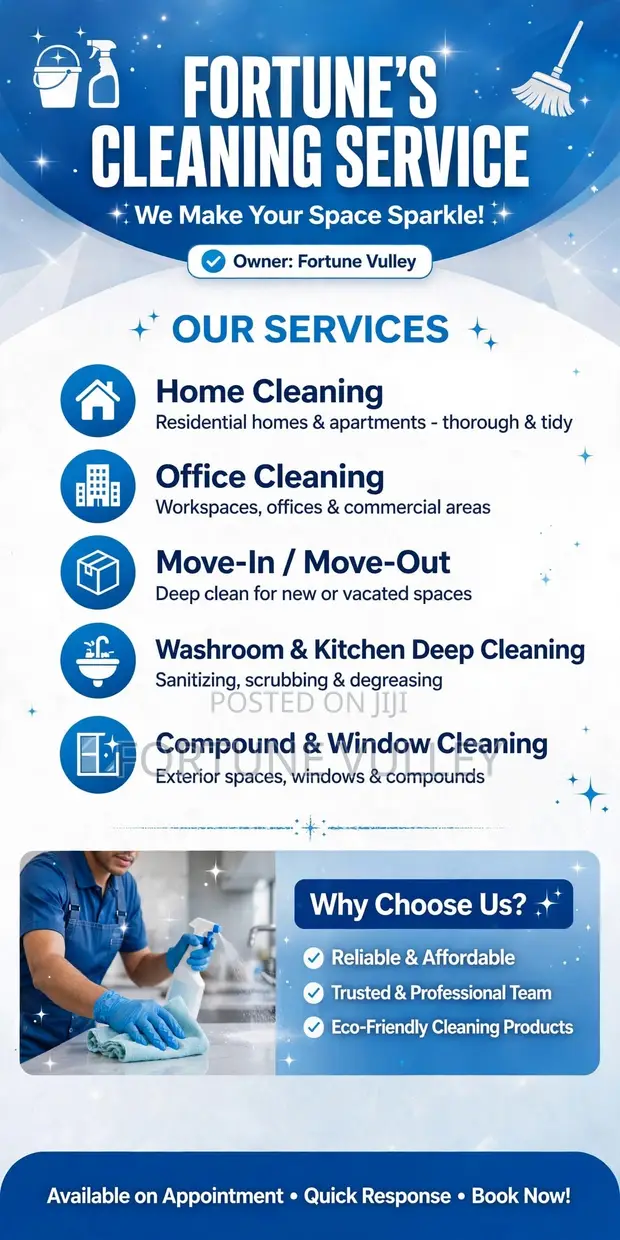 Fortune's Cleaning Service - Homes & Offices - 1