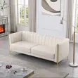 Brand New American Leather Tuxedo Arm Sofa - 4