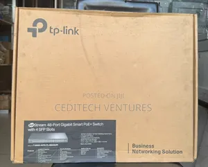 TP-Link JetStream 48-Port Gigabit PoE+ Smart Switch with 4 SFP Slots