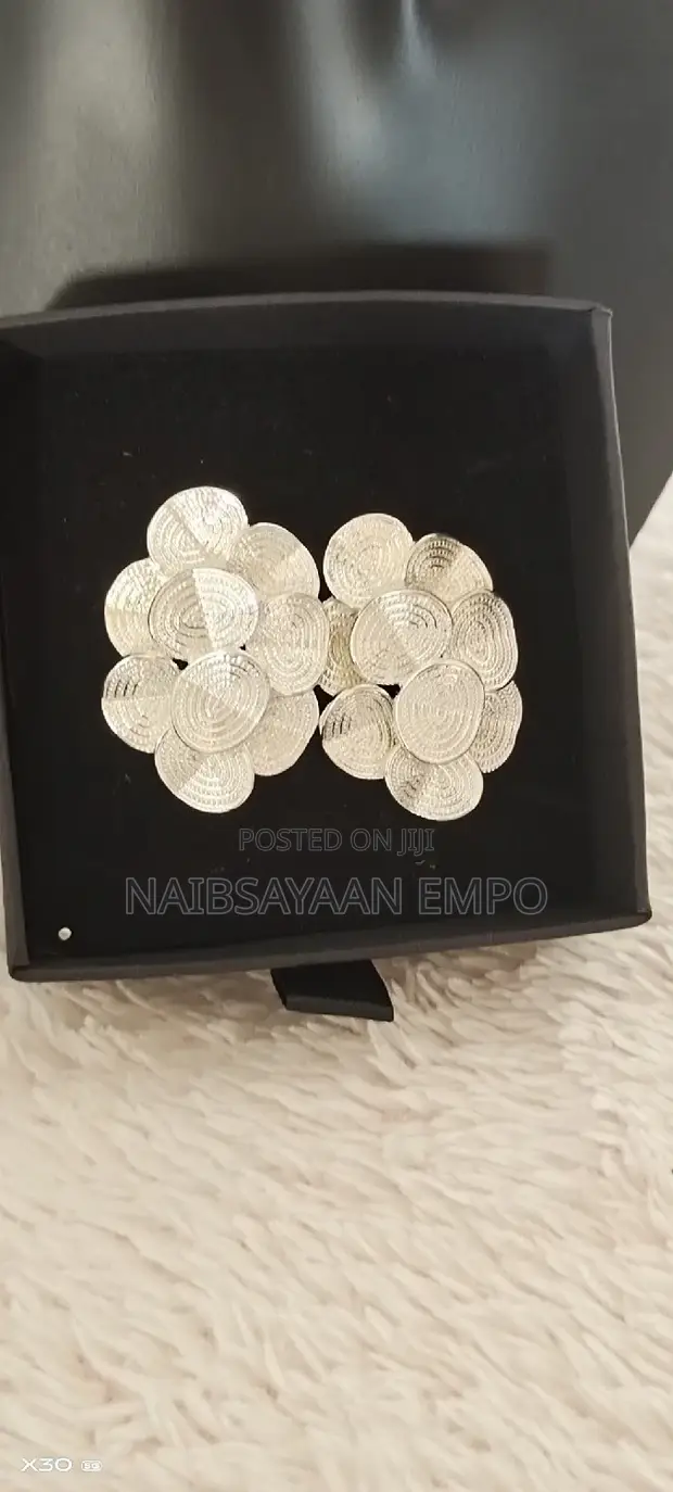 Frosted Flower Luxury Earrings - 1