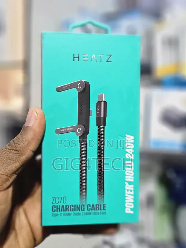 Heatz ZC70 240W Ultra Fast Charging Cable Type-C Holder - 1