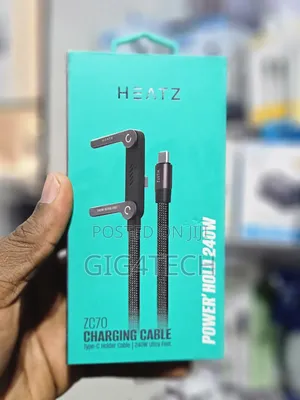 Heatz ZC70 240W Ultra Fast Charging Cable Type-C Holder