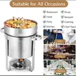IMACONE 7QT Stainless Steel Chafing Dish Soup Pot - 5