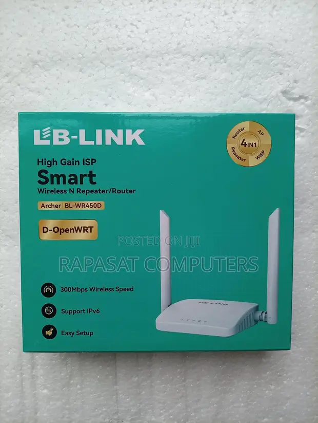 LB-Link BL-WR450D 300Mbps Wireless Repeater/Router - 1