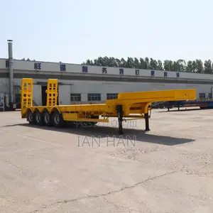 Heavy Duty Machine Transport Low Bed Semi Trailer (3-6 Axles)