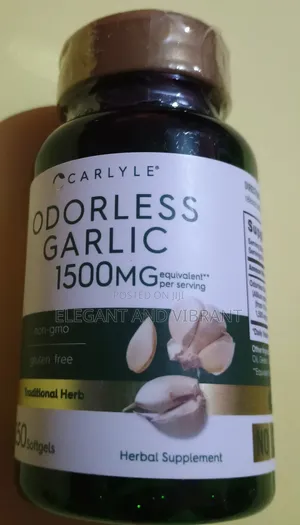 Odorless Garlic 1500mg Herbal Extract - Cardiovascular Support